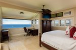 The master bedroom showcases some of the most ideal views in all Kapalua